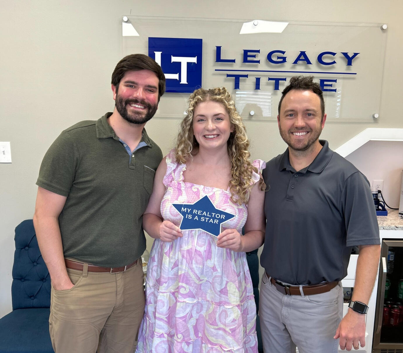 Kirby Pearson at a home closing
