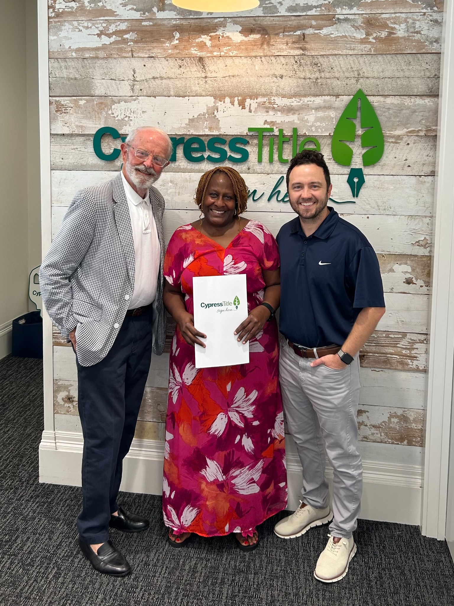 Kirby Pearson at a client closing